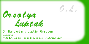 orsolya luptak business card